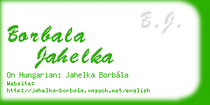 borbala jahelka business card